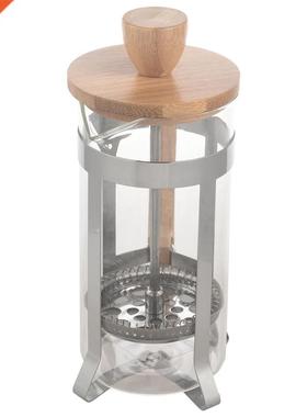 French Press Eco-Friendly Bamboo Cover Coffee Plunger Tea Ma