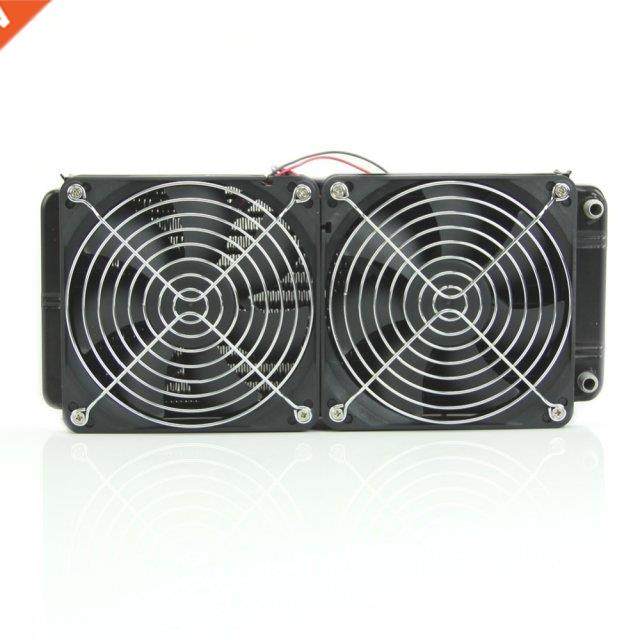 Aluminum Computer Radiator Water Cooling Cooler 2 Fans 240mm