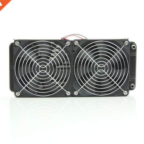 Aluminum Computer Radiator Water Cooling Cooler 2 Fans 240mm