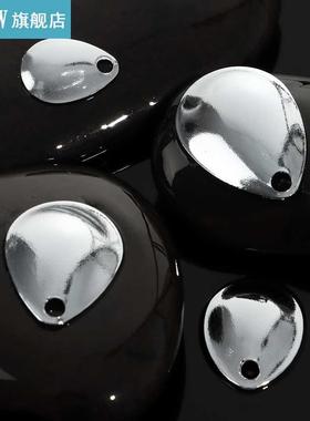 20PCS Fishing Attractor Spinner Rings Blades Smooth Nickel S