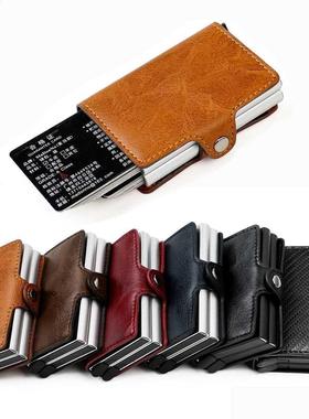 New RFID Blocking Men	s Credit Card Holder vintage leathe