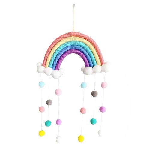 Rainow Hanging Ornent DIY Rope Handmade Woven Wall Decor