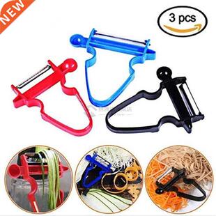 3 pcs Set Slicer Shredder Peeler Julienne Cutter Stainless S