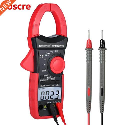 HoldPeak Digital Clamp Multimeter Auto Range BT Meter AC/DC