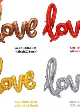 Wedding Balloons Foil Groom Bride Love Helium Ballon Annive