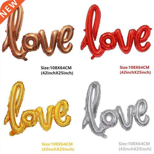 Wedding Balloons Foil Groom Bride Love Helium Ballon Annive
