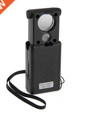 30X 60X Magnifier Magnifying Glass Eye Loupe Lens LED Jewell