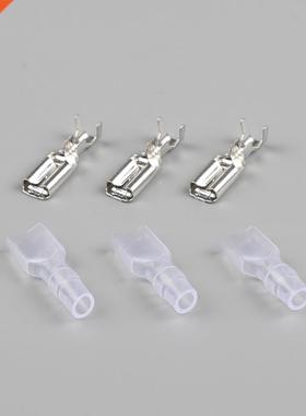 100pcs/lot 4.8 insulated terminal PVC sheathed with 0.5 mal