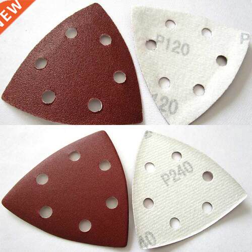 100PCS Triangular Sanding Disc 90mm Delta Sander Hook &