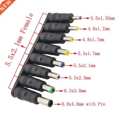 8Pcs/Set DC Connectors DC Power Supply Jack 5.5 x 2.1mm Fema