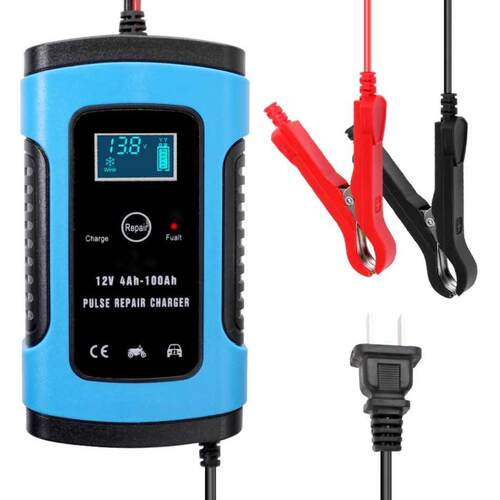 12V 6A Full Automatic Car Battery Charger Power Pulse Repair