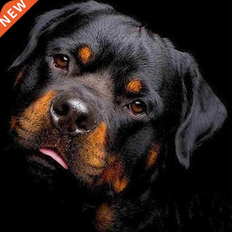 5d diy diamond painting animals dog cross stitch 3d diamonds