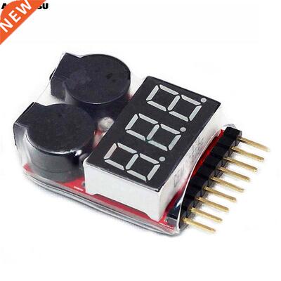 1pcs 1-8S LED Low Voltage Buzzer Alarm Lipo Voltage Indicato