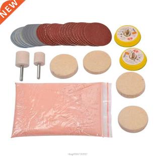34pcs/Set Deep Scratch Remove Glass Polshng Kt 8 OZ Ceru