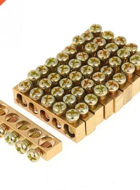 10pcs Splice Terminal Bar 5-Hole Electrical Distribution Wir