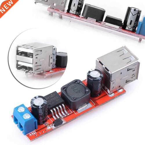 Dual USB 9V/12V/24V/36V to 5V Converter DC-DC 3A Step Down P