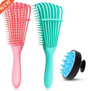 3Pc Detangling Brush Set Hair Scalp Massager Brush Detangler