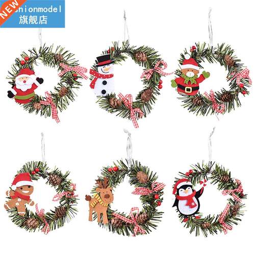 6pcs/set Holiday Hanging Ornaments Office Living Room Car In