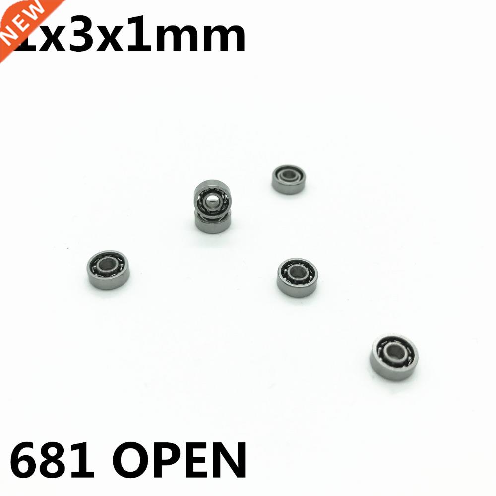 10Pcs 681 Open 1x3x1 mm Deep groove ball bearing Miniature b