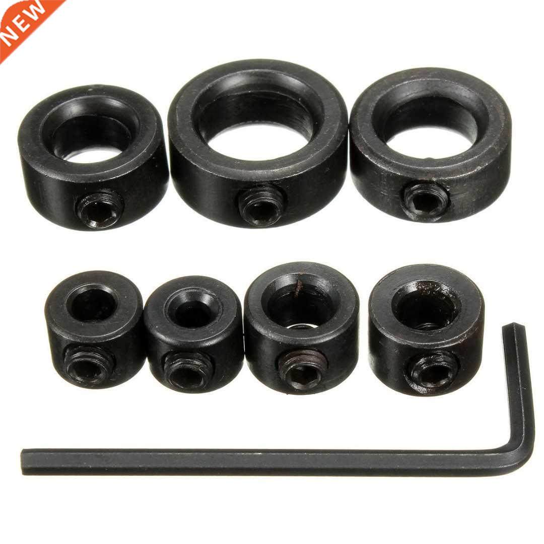 7pcs 3/4/5/6/8/10/12mm Drill Bit Depth Stop Collars Ring Dow