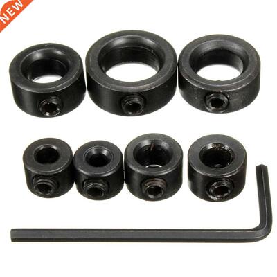 7pcs 3/4/5/6/8/10/12mm Drill Bit Depth Stop Collars Ring Dow