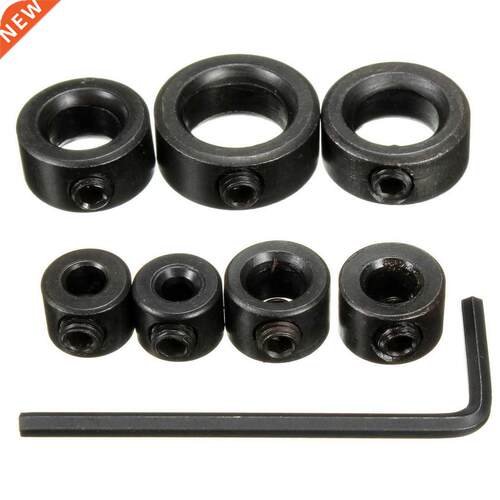7pcs 3/4/5/6/8/10/12mm Drill Bit Depth Stop Collars Ring Dow