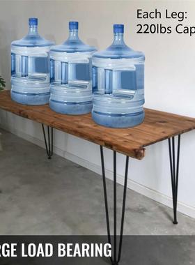 VEVOR 4Pcs Metal Table Legs 16-40 Inch 3-Rod Hairpin Furnitu