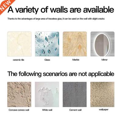 Shower Head Handset Holder Chrome Bathroom Wall Mount Adjust