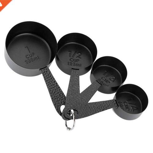 4PCS Stainless Steel Measuring Spoons Coffee Scoop Baking To