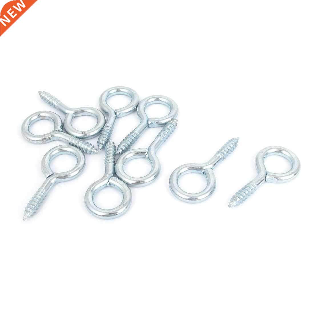 Screw Hook Eye 10 Pcs for Curtain Net Wire Cup Hanging Light