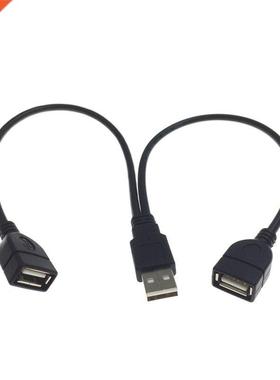 USB 2.0 A Male To Dual USB Female Data Hub USB Splitter Cabl