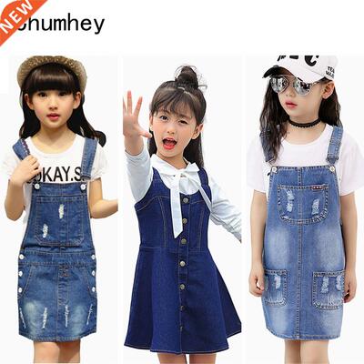 Chumhey 2-16T Girls Sundress Bib Suspender Dresses Summer St