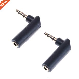 Right plated Female Angle jack 3.5 Connector Gold 2pcs