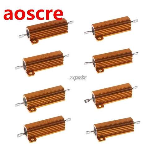 50W Shell Power Aluminum Housed Case Wirewound Resistor 0.5/