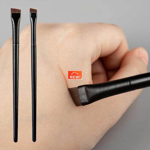 New 2pcs/set Brow Contour Brush Eyebrow Eyeliner Brush Porta
