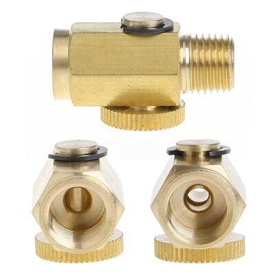 1/4		 NPT Brass Compressed Air Pressure ValveInline Re