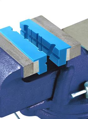 2 Pcs Anti Slip Universal PU Tools Vise Jaw Pad Reversible A