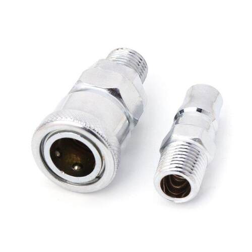 2Pcs 1/4 Pneumatic Part Thread Connector Air Compressor Quic