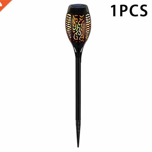 New 12led Solar Flame Lamp Outdoor Induction Garden Courtyar