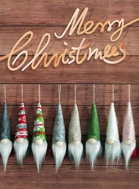 5pcs Christmas Tree Hanging Gnomes Ornaments Swedish Handmad