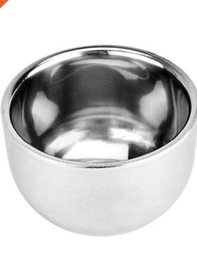 Men Double Layer Stainless Steel Cup Thicken Durable Shave S