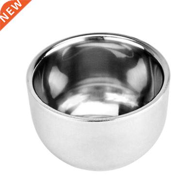 Men Double Layer Stainless Steel Cup Thicken Durable Shave S