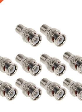 10Pcs/Set BNC Male Plug To F Female Jack Coax Connector Adap