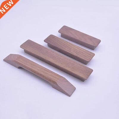 4pcs/lot Solid Wood Handle Retro Black Walnut Color Cabinet