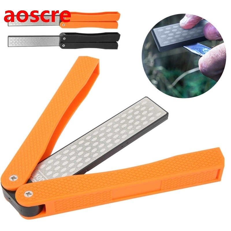 New Double Sided Folded Pocket Sharpener Diamond Knife Sharp