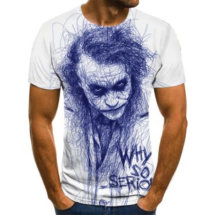 Camiseta de payaso para hombre/mujer, cara de Joker con esta