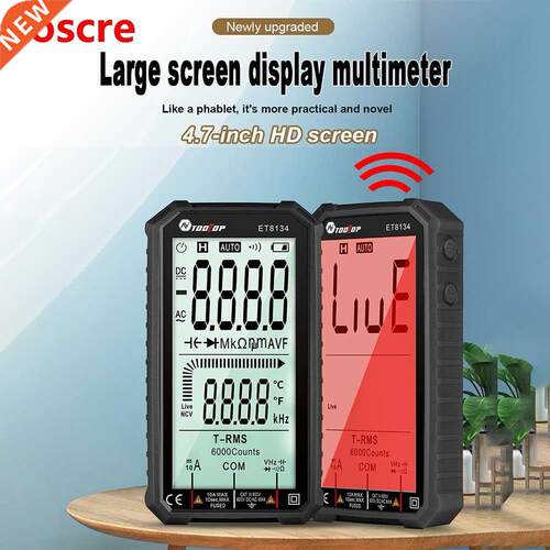 ET8134 LCD Multimeter 4.7 Inch Direct Current Voltage Curren