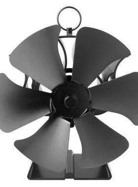 Heat Powered Stove Fan 6-Blade Eco-friendly Fireplace Fan wi
