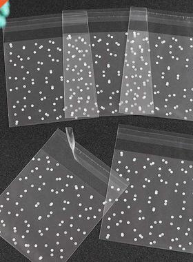 100pcs/set Gift Packing Bag Plastic Biscuits Packaging Bread