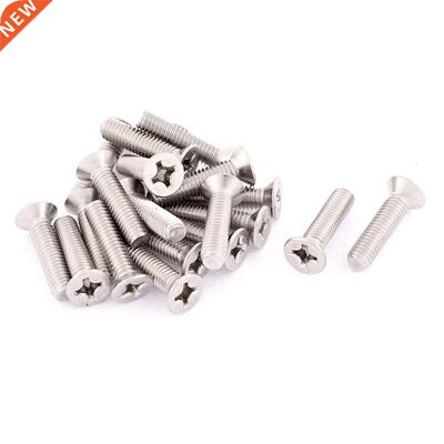 M6 x 25mm Phillips Round Head Countersunk Bolts Machine Scre
